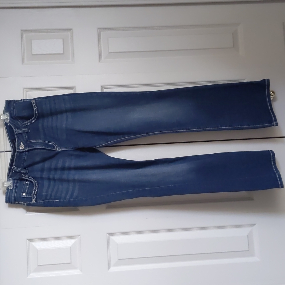 Lee Platinum Label Midrise Fit barely bootcut women's Jeans Jewel embellishments